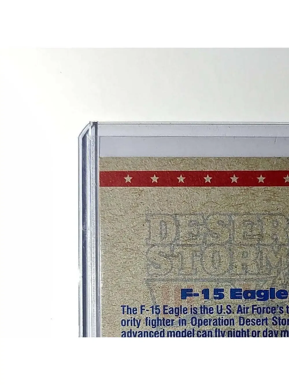 F-15 Fighter Plane 1991 Topps Desert Storm #37 Card